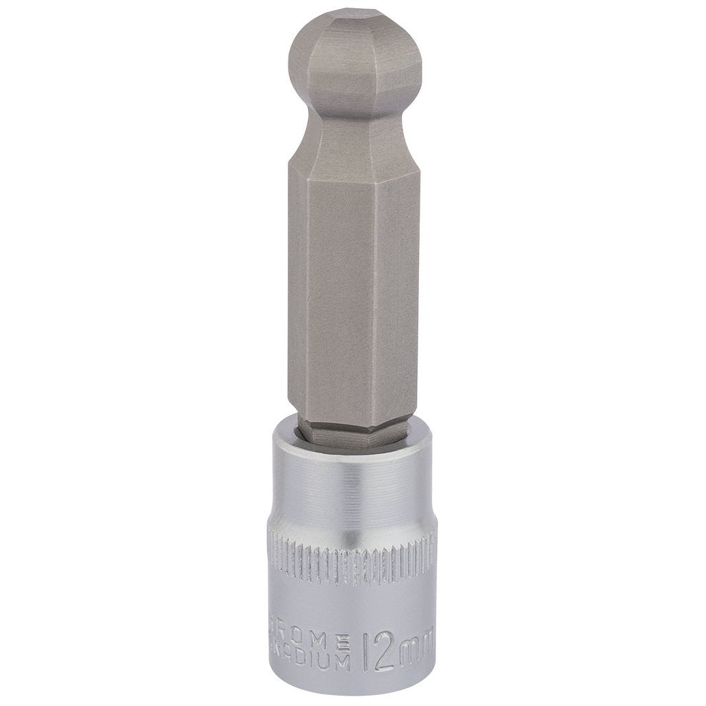 Draper Expert Ball End Hexagonal Socket Bits, 3/8" Sq. Dr., 12mm  16295