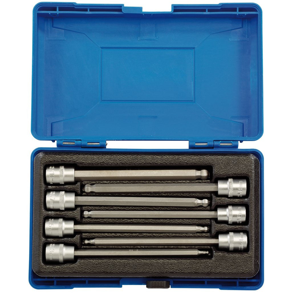 Draper Expert Hexagonal Socket Bit Set, 3/8" Sq. Dr. (7 Piece)  16297