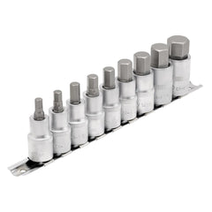 Draper Expert Metric Hex. Socket Bit Set, 1/2" Sq. Dr., 55mm (9 Piece)  16307