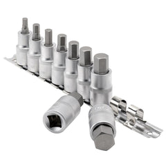 Draper Expert Metric Hex. Socket Bit Set, 1/2" Sq. Dr., 55mm (9 Piece)  16307