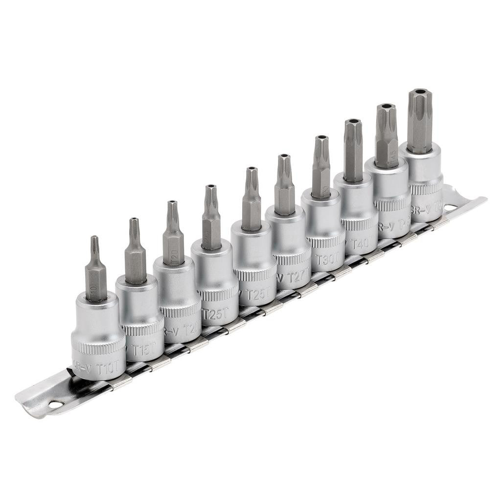 Draper Expert TX-STAR® Security Socket Bit Set, 3/8" Sq. Dr., 48mm (10 Piece)  16332
