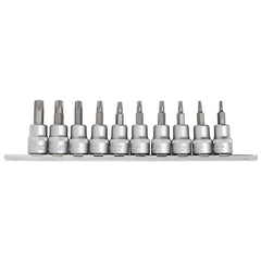 Draper Expert TX-STAR® Security Socket Bit Set, 3/8" Sq. Dr., 48mm (10 Piece)  16332