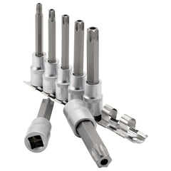 Draper Expert TX-STAR® Security Socket Bit Set, 1/2" Sq. Dr., 100mm (7 Piece)  16338
