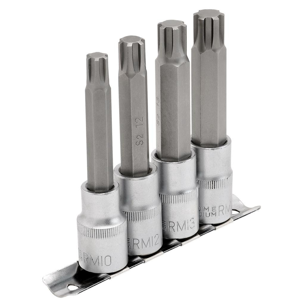 Draper Expert Ribe® Socket Bit Set, 1/2" Sq. Dr. (4 Piece)  16345