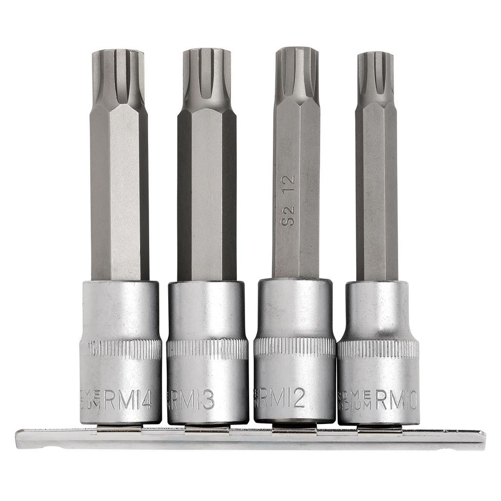 Draper Expert Ribe® Socket Bit Set, 1/2" Sq. Dr. (4 Piece)  16345