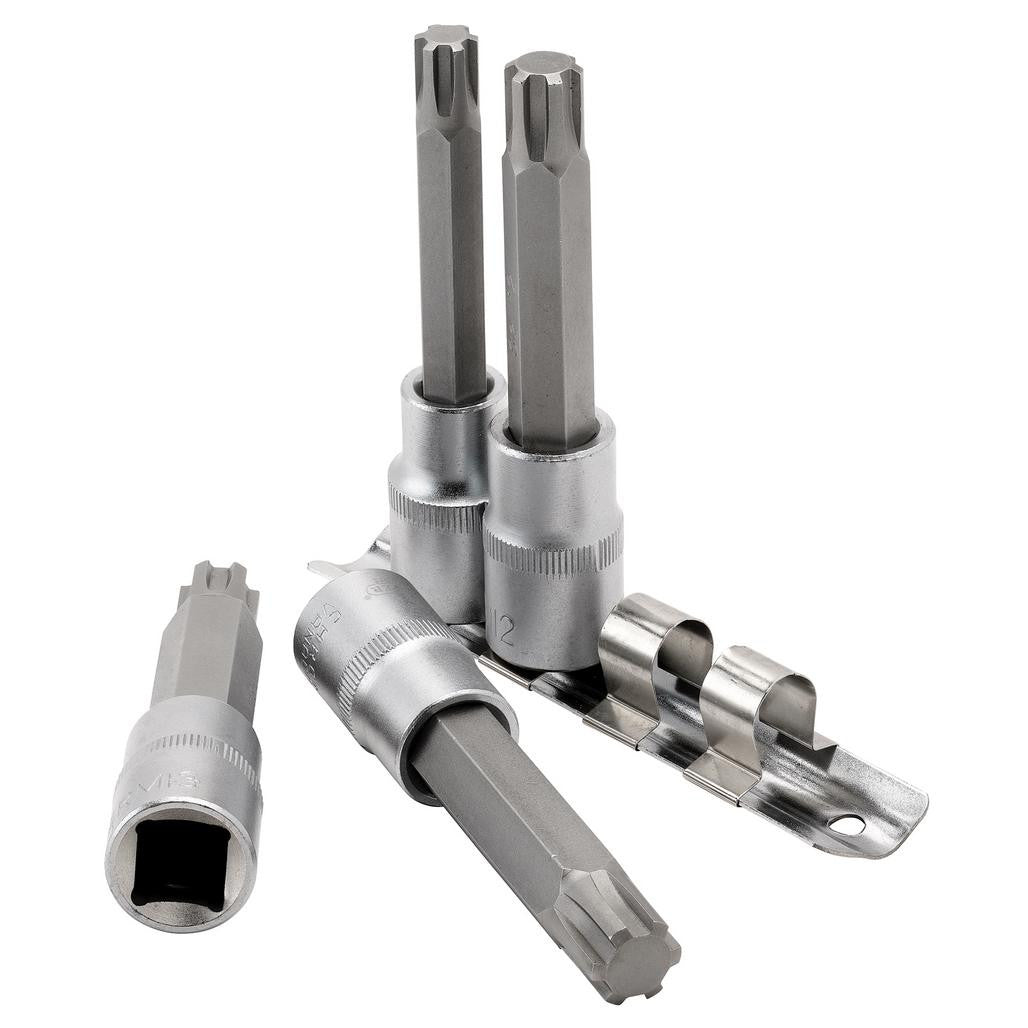 Draper Expert Ribe® Socket Bit Set, 1/2" Sq. Dr. (4 Piece)  16345