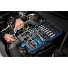 Draper HI-TORQ® Metric Socket Set, 1/4" Sq. Dr. (47 Piece)  16355