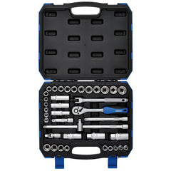Draper Combined MM/AF Socket Set, 3/8" Sq. Dr. (39 Piece)  16361