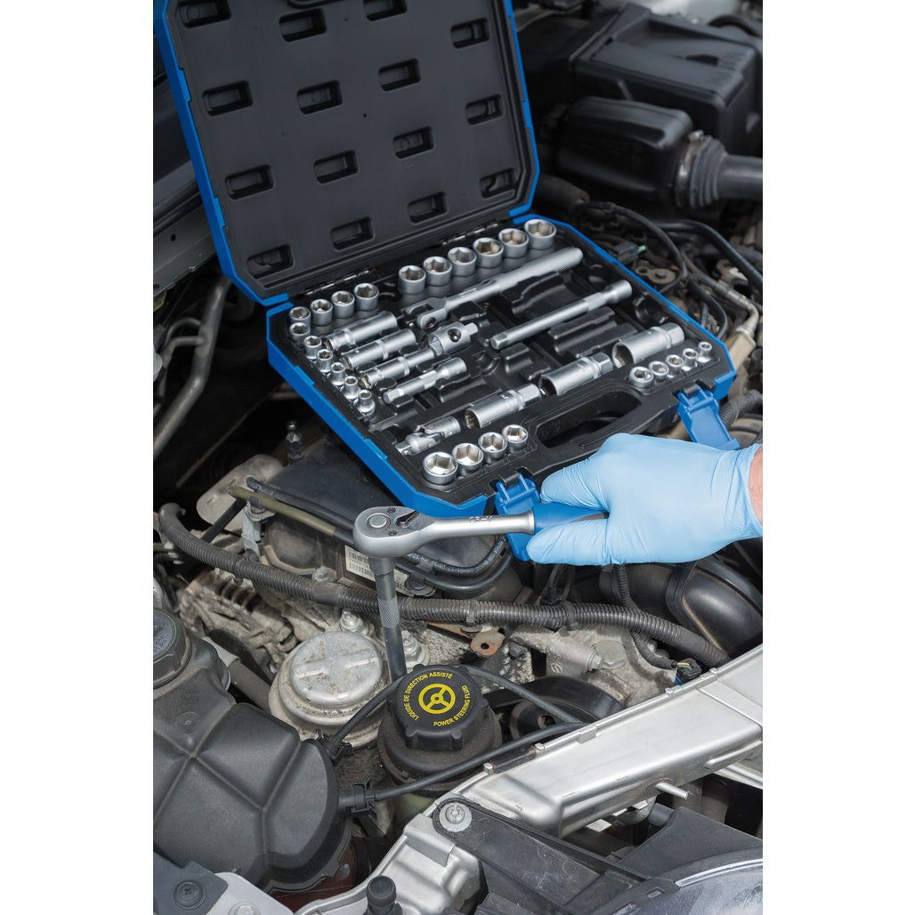 Draper Combined MM/AF Socket Set, 3/8" Sq. Dr. (39 Piece)  16361