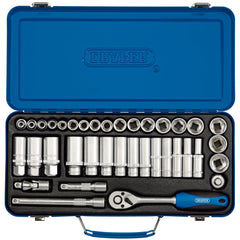 Draper Metric Socket Set, 3/8" Sq. Dr. (37 Piece)  16367