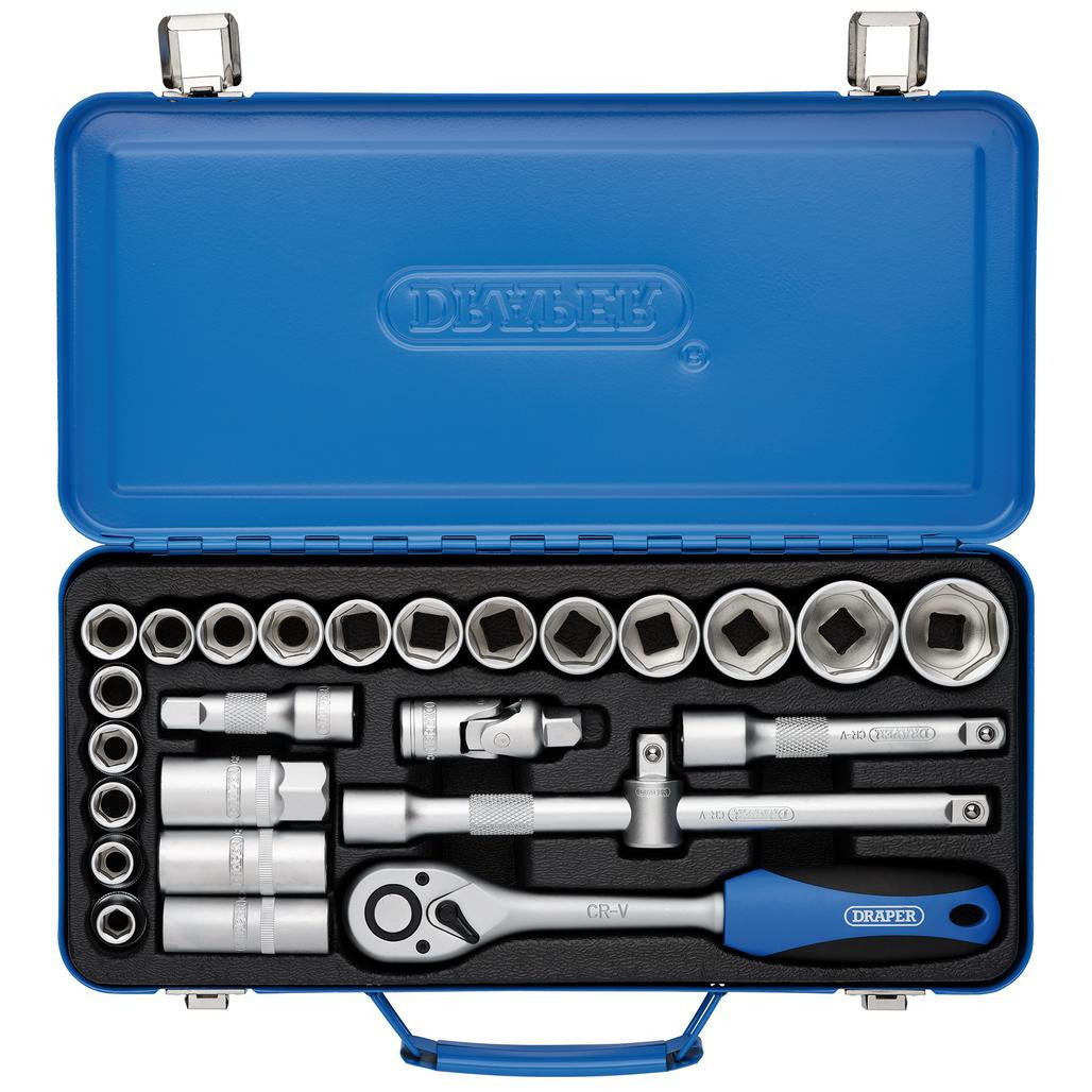 Draper Metric Socket Set, 1/2" Sq. Dr. (26 Piece)  16368