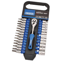 Draper Metric Socket Set, 1/4" Sq. Dr. (27 Piece)  16370