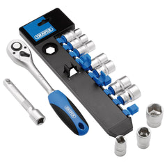 Draper Metric Socket and Ratchet Set, 1/2" Sq. Dr. (12 Piece)  16374