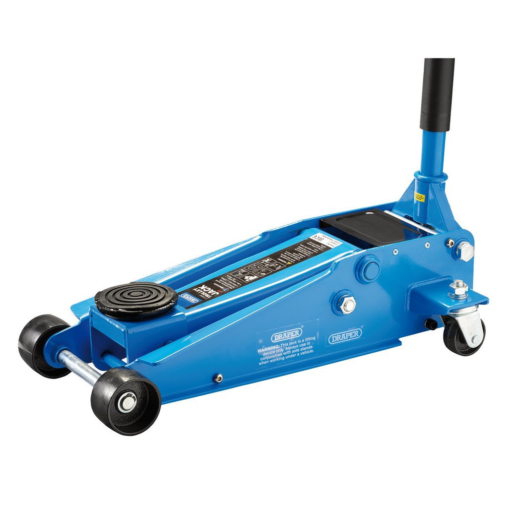 Draper Heavy Duty Trolley Jack with Twin Pistons, 3 Tonne 16407