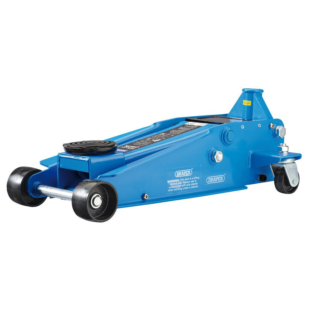 Draper Heavy Duty Trolley Jack with Twin Pistons, 3 Tonne 16407