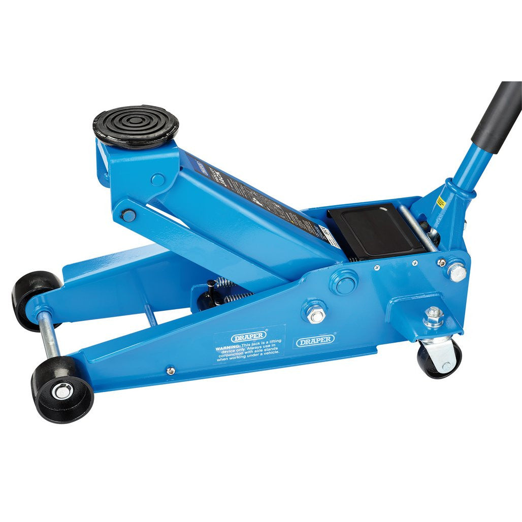 Draper Heavy Duty Trolley Jack with Twin Pistons, 3 Tonne 16407