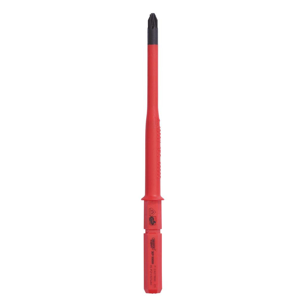 Draper XP1000® VDE Slimline PZ/SL Type Interchangeable Screwdriver Blade, No.1 x 80mm  16419