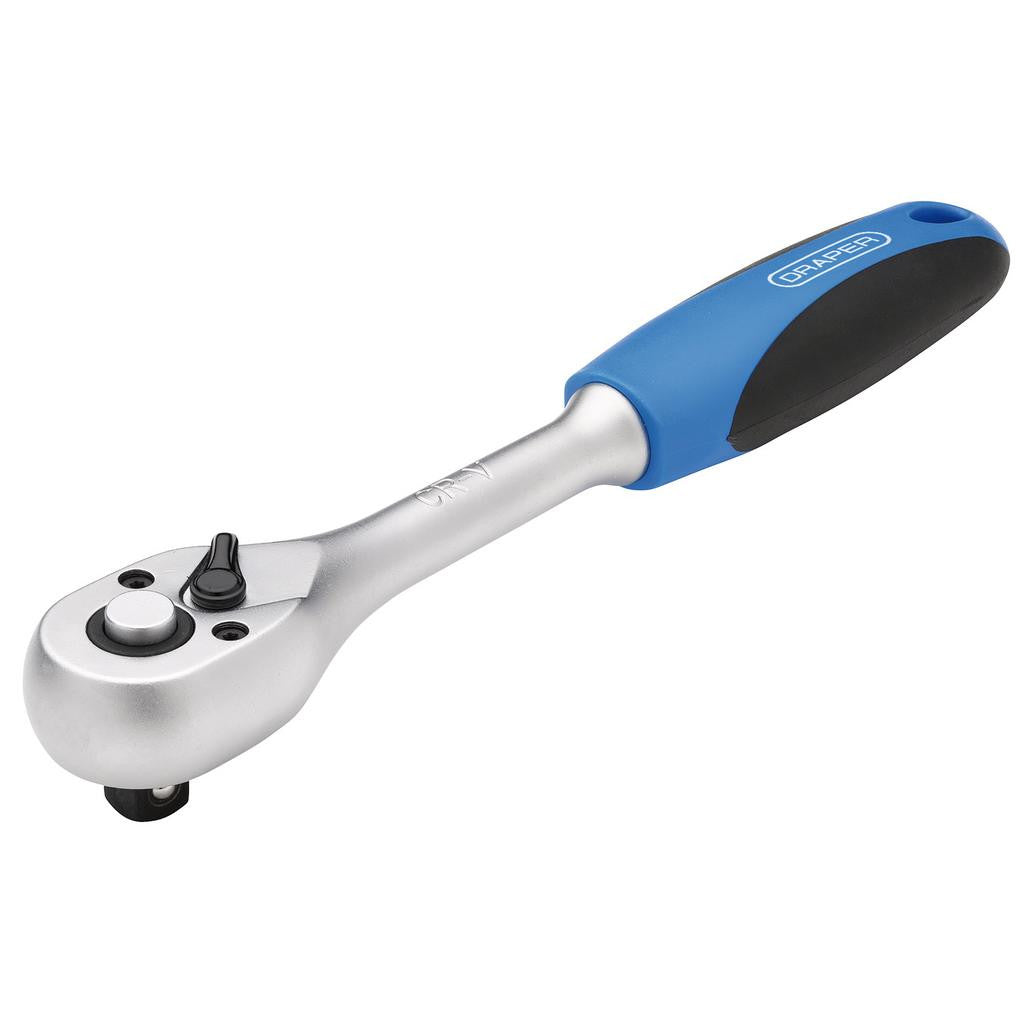 Draper 72 Tooth Reversible Soft Grip Ratchets, 3/8" Sq. Dr.  16428