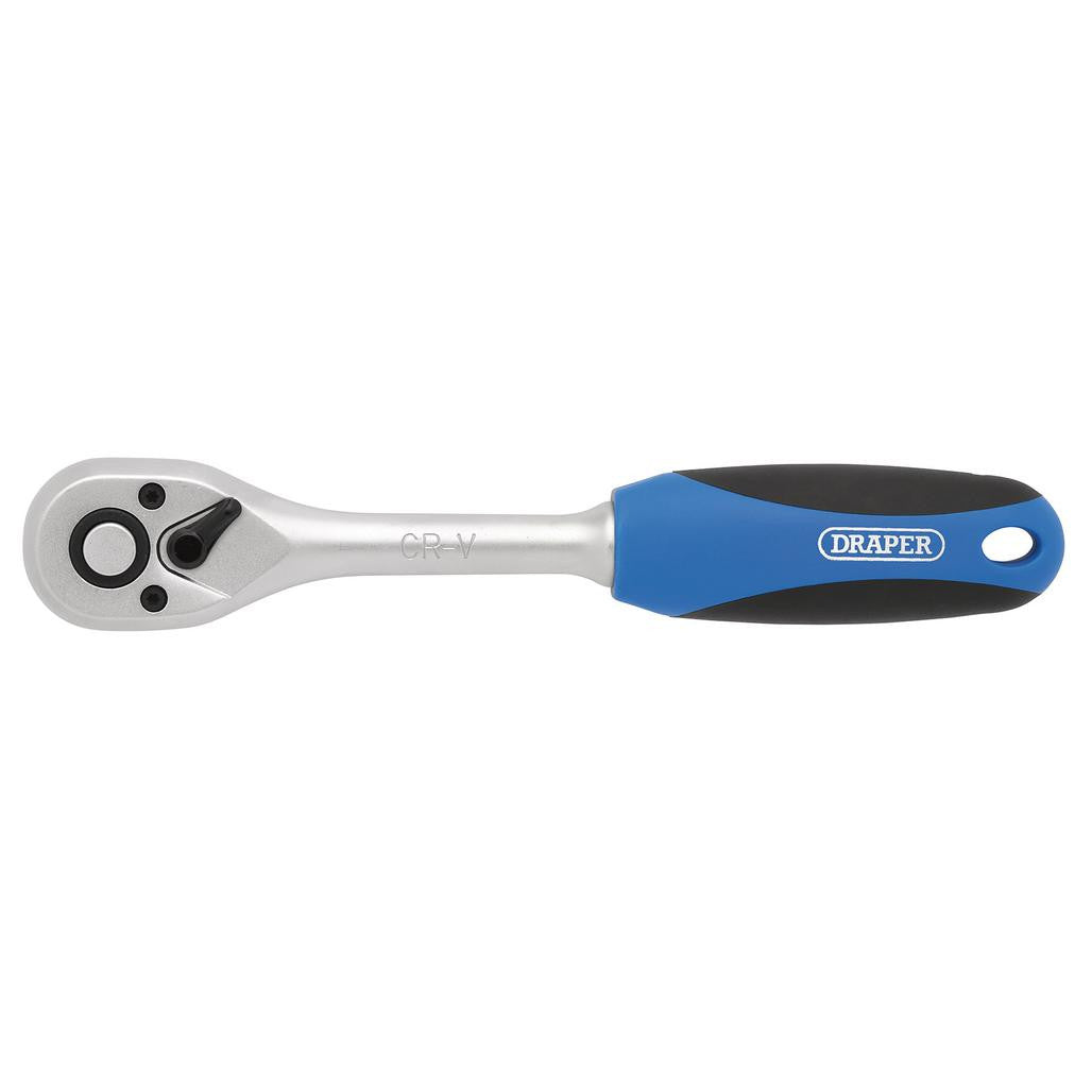 Draper 72 Tooth Reversible Soft Grip Ratchets, 3/8" Sq. Dr.  16428