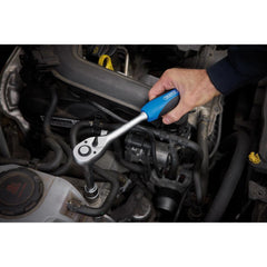 Draper 72 Tooth Reversible Soft Grip Ratchets, 1/2" Sq. Dr.  16429