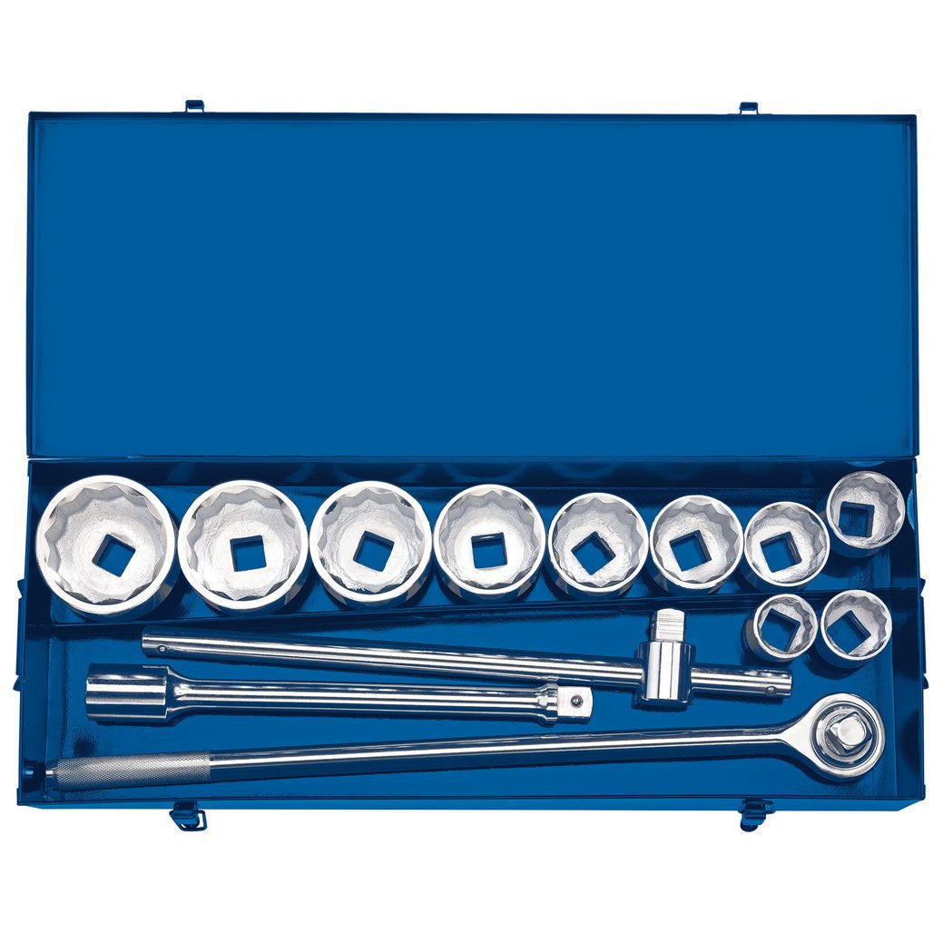 Draper Metric Socket Set in Metal case, 1" Sq. Dr. (13 Piece)  16441