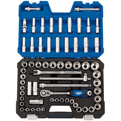 Draper Expert MM/AF Combined Socket Set, 1/2" Sq. Dr. (63 Piece)  16456