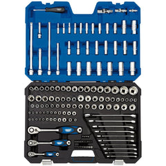 Draper Expert HI-TORQ® Combined MM/AF Socket Set, 1/4", 3/8" and 1/2" Sq. Dr. (150 Piece)  16460