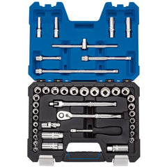 Draper Expert Combined MM/AF Socket Set, 3/8" Sq. Dr., Blue (41 Piece)  16465