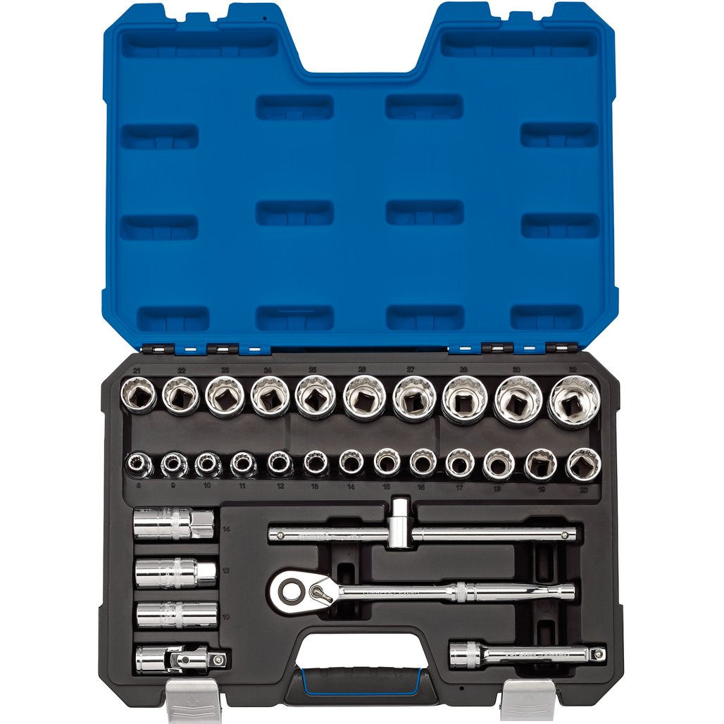 Draper Expert Metric Socket Set, 1/2" Sq. Dr. (30 Piece)  16466