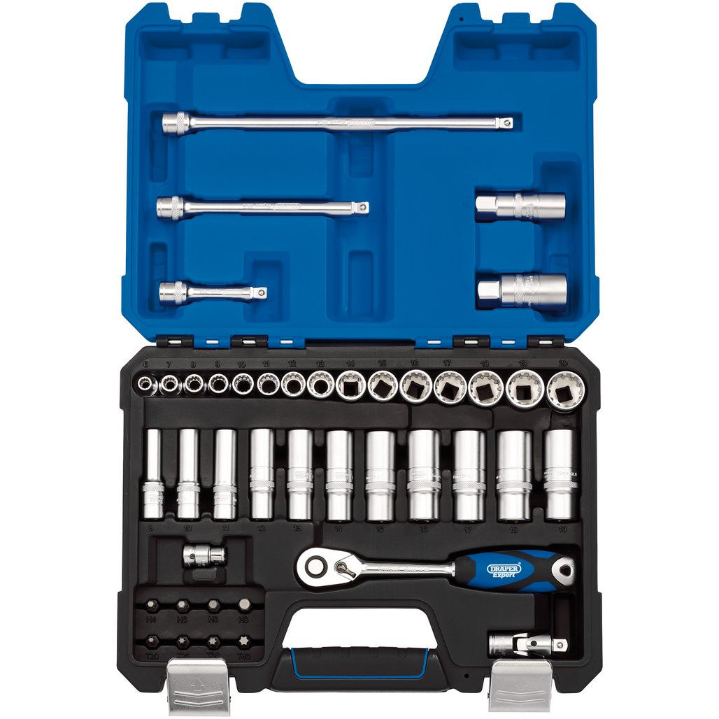Draper Expert Multi-Drive® Metric Socket Set, 3/8" Sq. Dr. (42 Piece)  16480