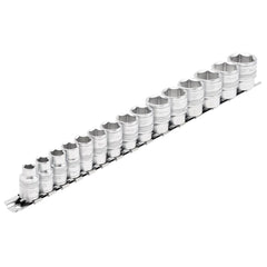 Draper Expert HI-TORQ® Metric Socket Set on a Metal Rail, 3/8" Sq. Dr. (15 Piece)  16492