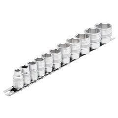 Draper Expert Imperial Socket Set on a Metal Rail, 3/8" Sq. Dr. (11 Piece)  16493