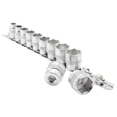 Draper Expert Imperial Socket Set on a Metal Rail, 3/8" Sq. Dr. (11 Piece)  16493