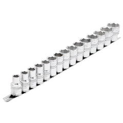 Draper Expert HI-TORQ® Metric Socket Set on a Metal Rail, 1/2" Sq. Dr. (15 Piece)  16496