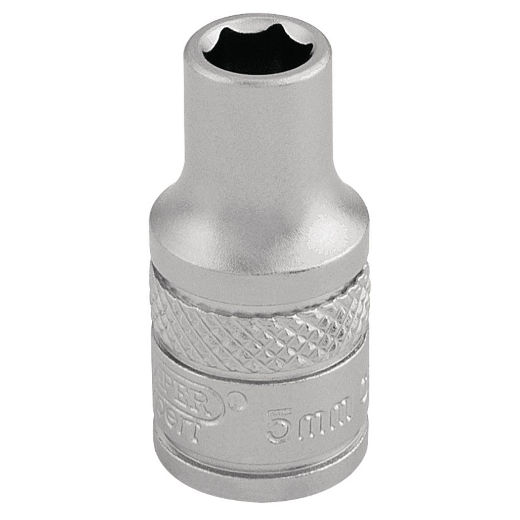 Draper Expert Socket, 1/4" Sq. Dr., 5mm  16508