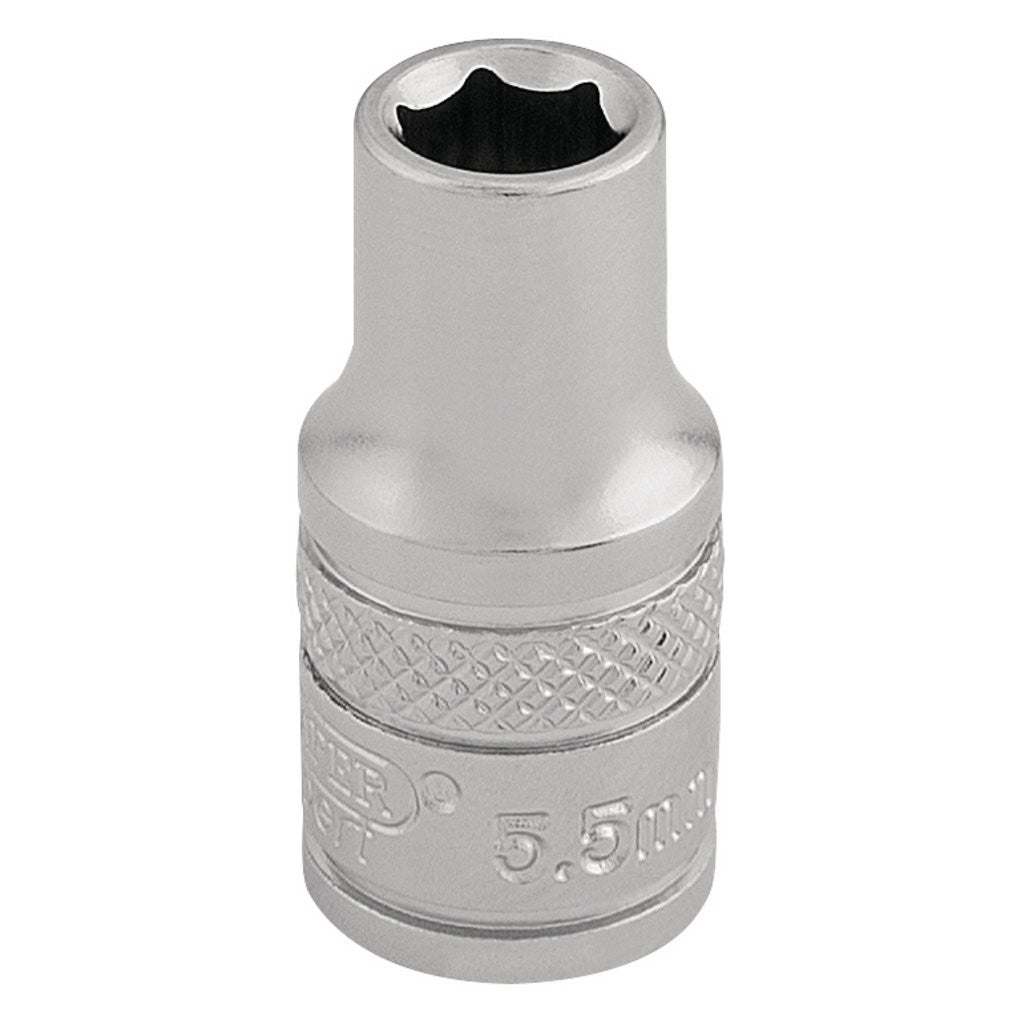 Draper Expert Socket, 1/4" Sq. Dr., 5.5mm  16509
