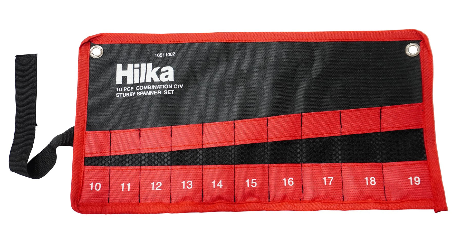Hilka 10 pce Combi Stubby Spanner Set in Pouch Metric 16511002