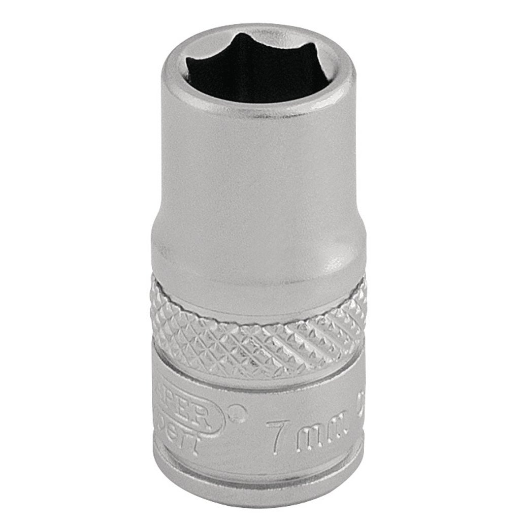 Draper Expert Socket, 1/4" Sq. Dr., 7mm  16511