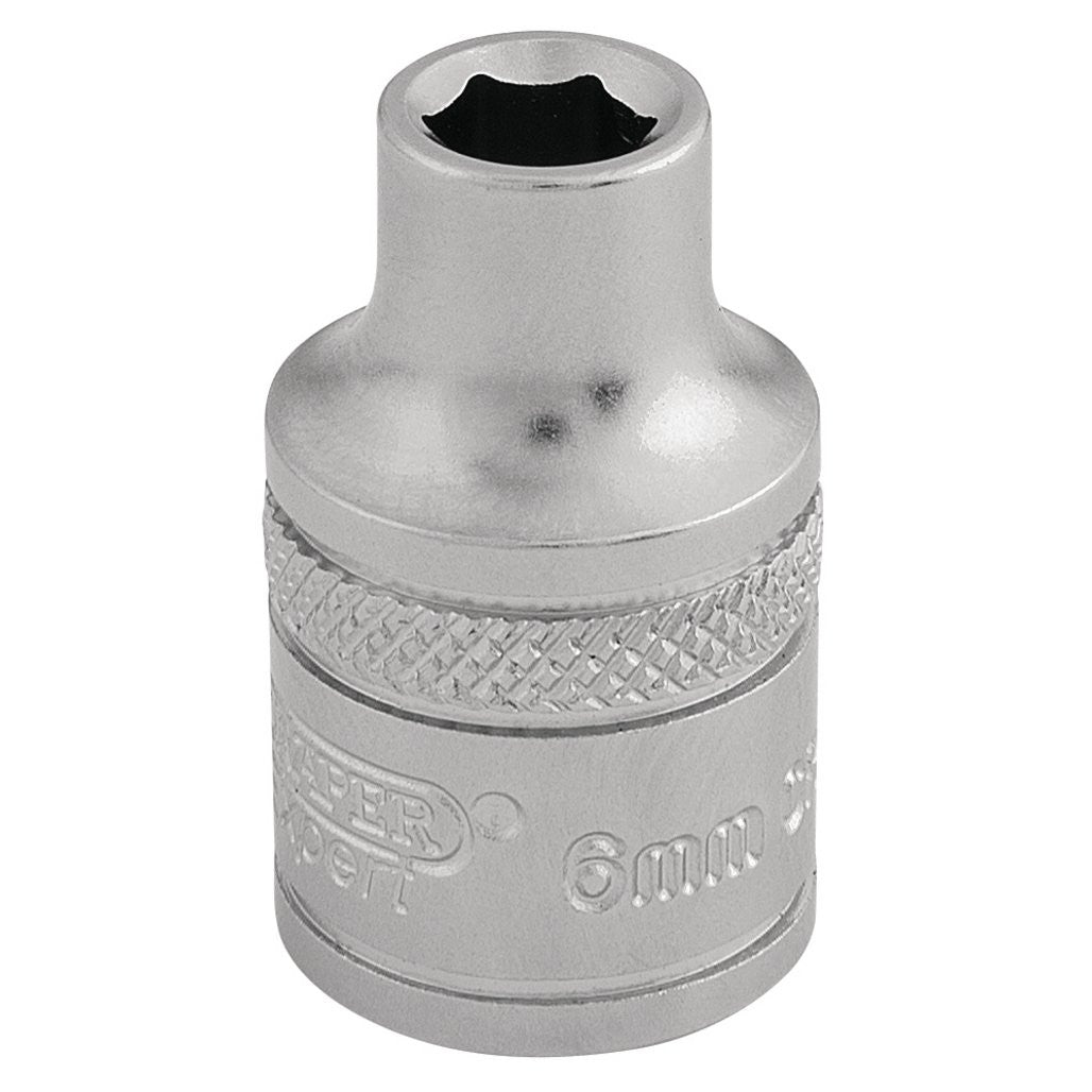 Draper Expert 6 Point Metric Socket, 3/8" Sq. Dr., 6mm  16531