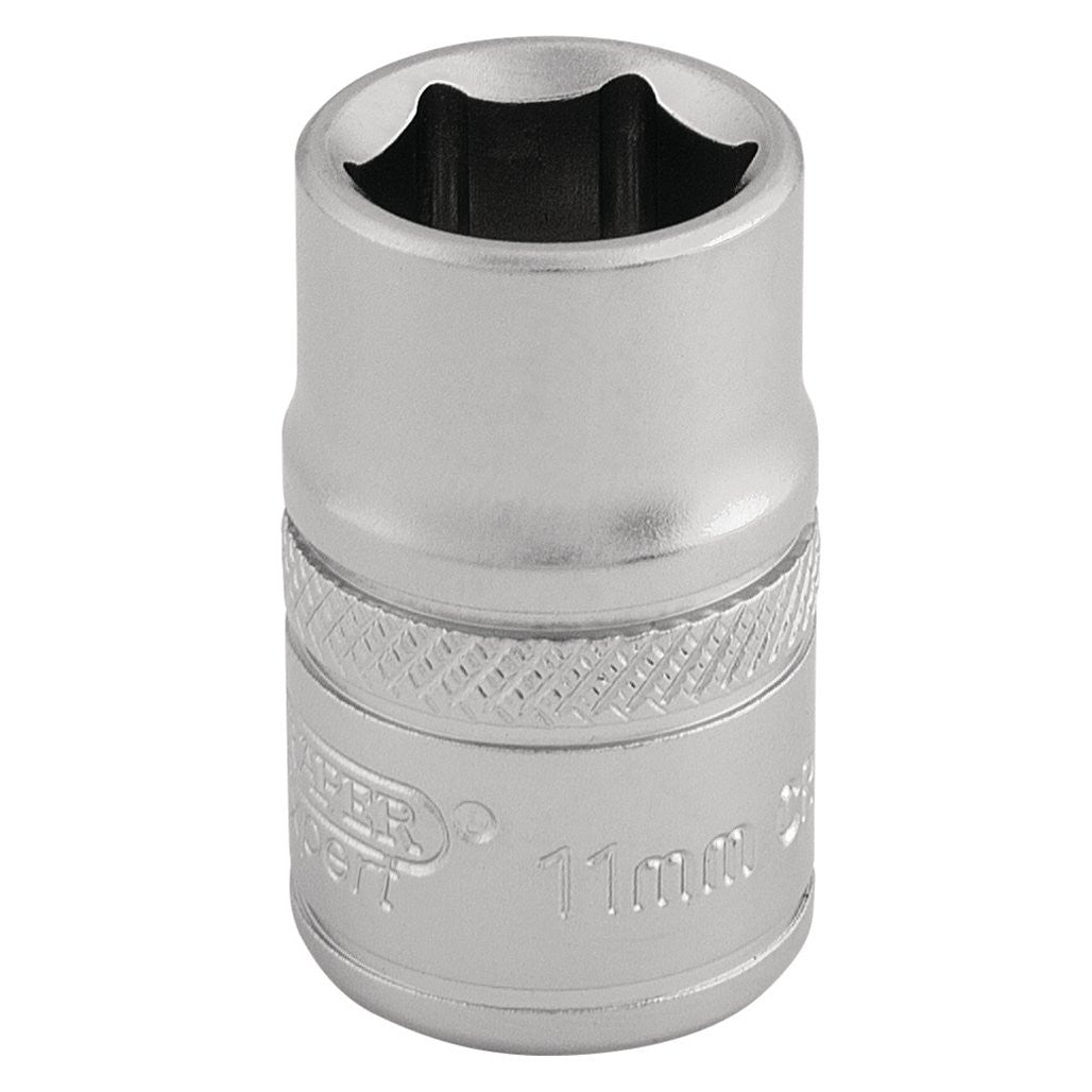 Draper Expert 6 Point Metric Socket, 3/8" Sq. Dr., 11mm  16536