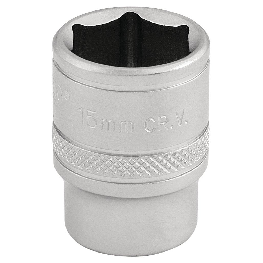 Draper Expert 6 Point Metric Socket, 3/8" Sq. Dr., 15mm  16541