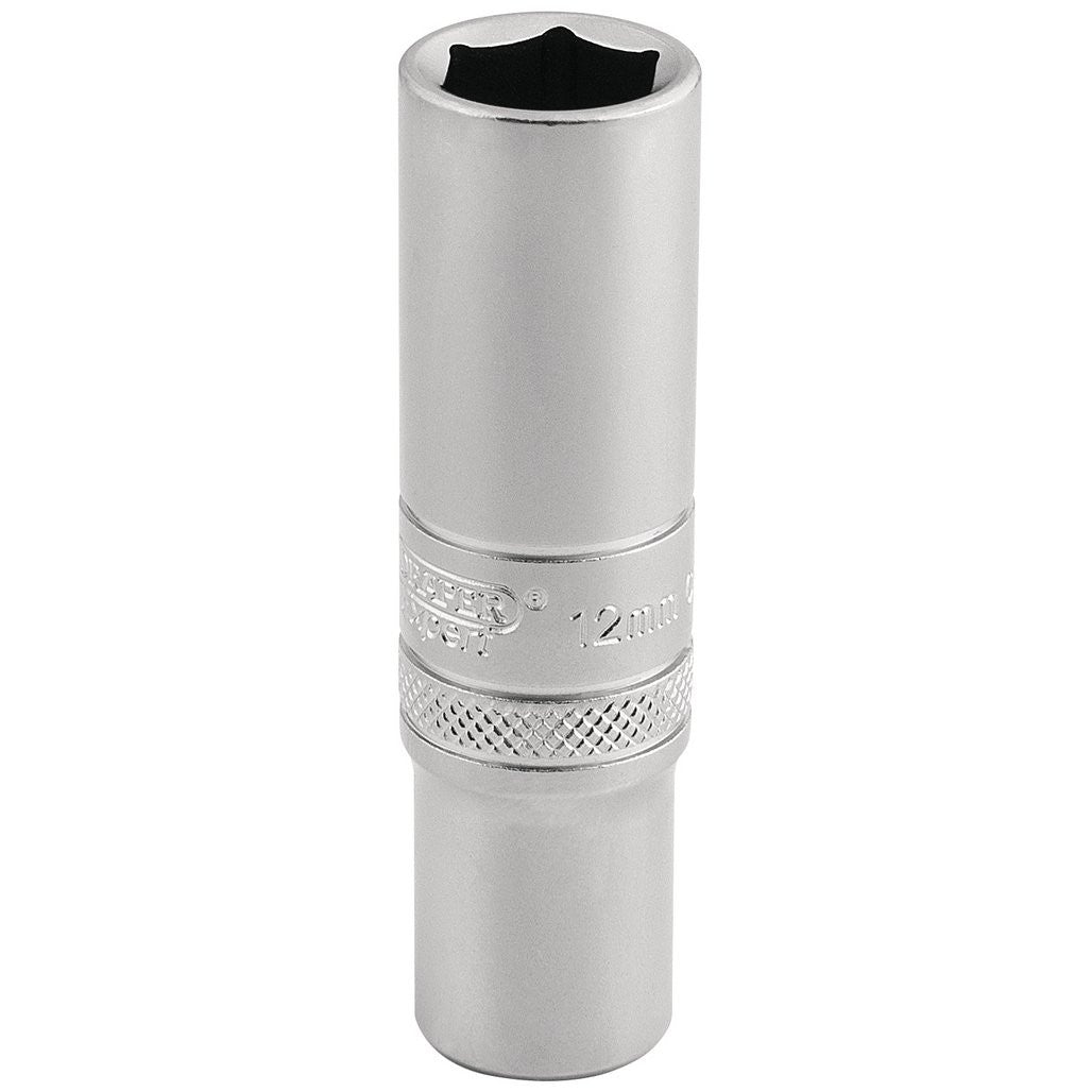 Draper Expert 6 Point Metric Deep Socket, 3/8" Sq. Dr., 12mm  16580