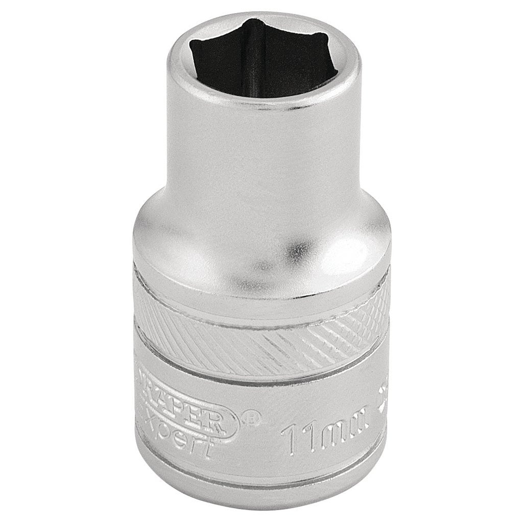 Draper Expert 6 Point Metric Socket, 1/2" Sq. Dr., 11mm  16600