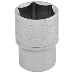 Draper Expert 6 Point Metric Socket, 1/2" Sq. Dr., 21mm  16612