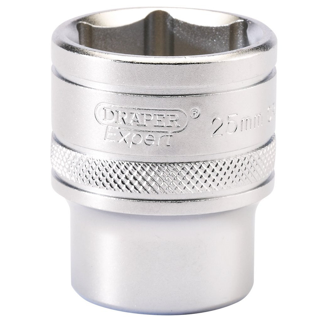 Draper Expert 6 Point Metric Socket, 1/2" Sq. Dr., 25mm  16616