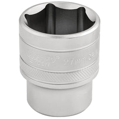 Draper Expert 6 Point Metric Socket, 1/2" Sq. Dr., 27mm  16618
