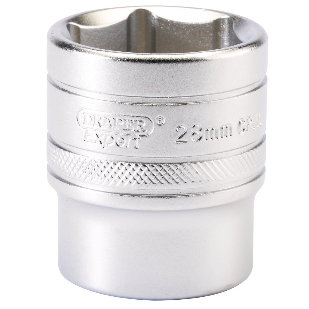Draper Expert 6 Point Metric Socket, 1/2" Sq. Dr., 28mm  16619