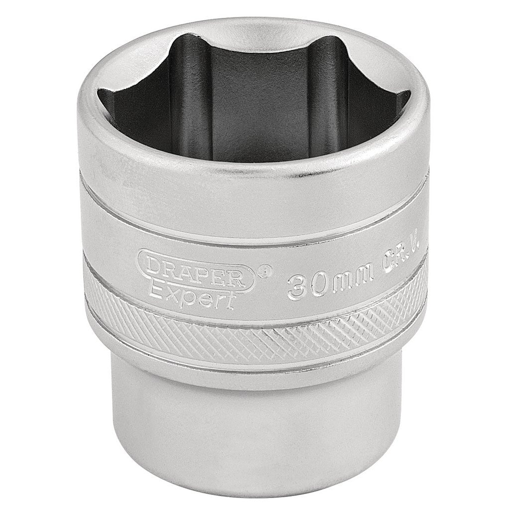 Draper Expert 6 Point Metric Socket, 1/2" Sq. Dr., 30mm  16620