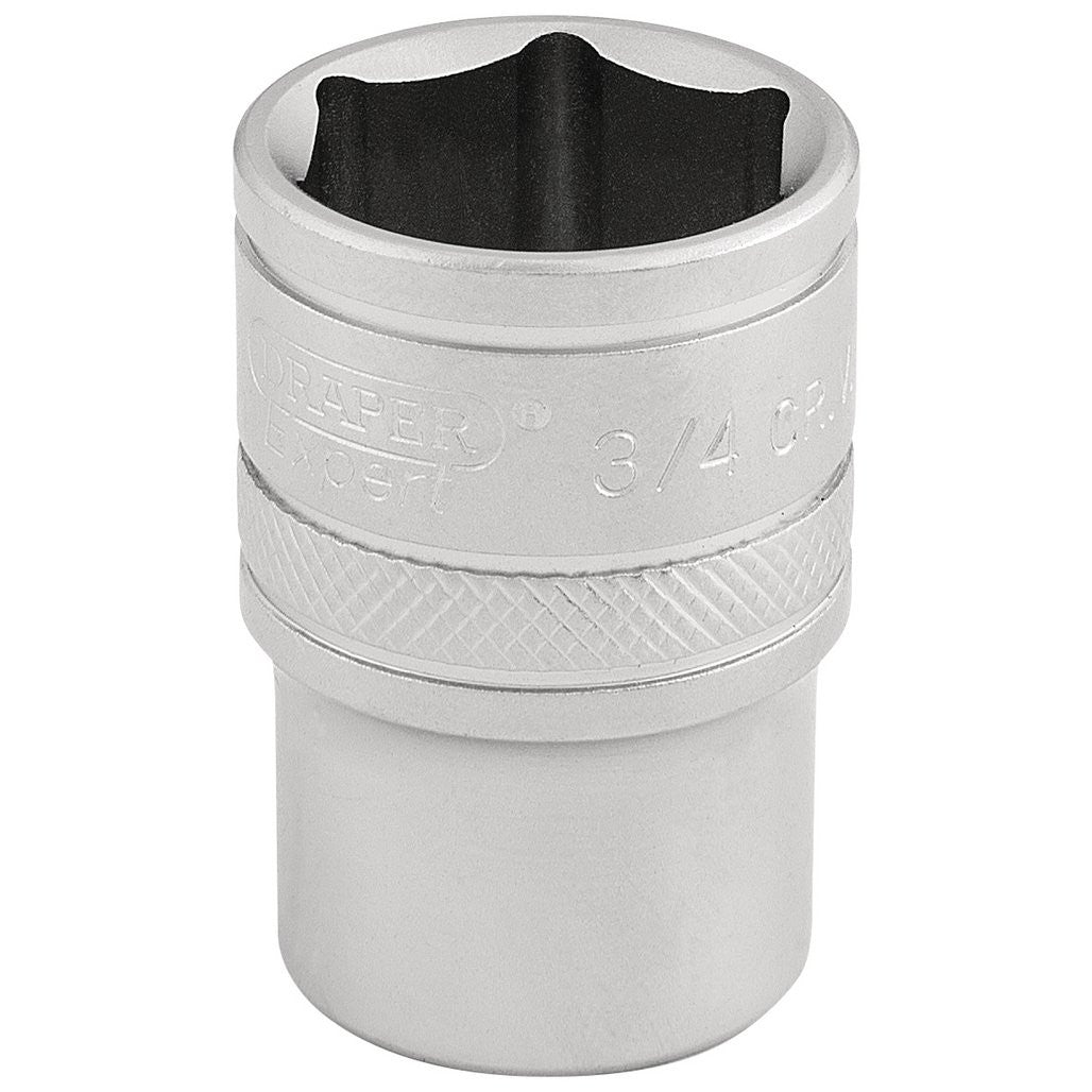Draper Expert 6 Point Imperial Socket, 1/2" Sq. Dr., 3/4"  16631