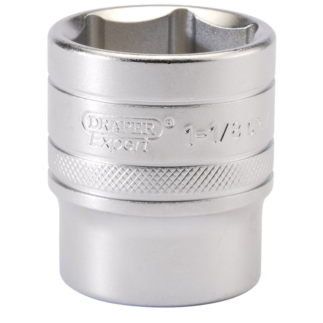 Draper Expert 6 Point Imperial Socket, 1/2" Sq. Dr., 1 1/8"  16636